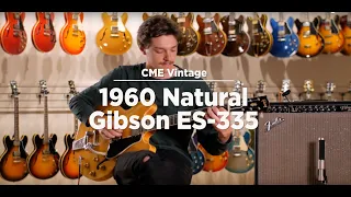 RARE 1960 Natural Gibson ES-335 | CME Vintage Guitar Demo | Evan Skorepa