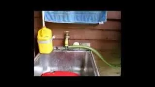 Simple DIY Outdoor Rain Water Sink With Gravity Fed Running Water