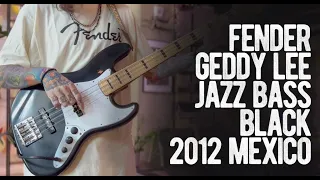 Fender Geddy Lee Jazz Bass Black 2012 Mexico