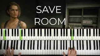 Resident Evil 3 - Save Room Theme (Piano Tutorial Lesson)