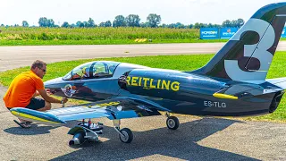 INCREDIBLE XXXL L-39 ALBATROS 77KG RC TURBINE JET SHOW FLIGHT DEMONSTRATION