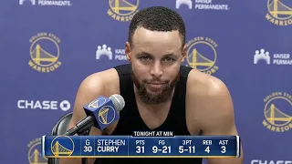 Stephen Curry PostGame Interview | Golden State Warriors vs Minnesota Timberwolves