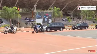 President Ruto arrives in Kololo, Uganda for the country's 60th Independence Day Celebrations!!