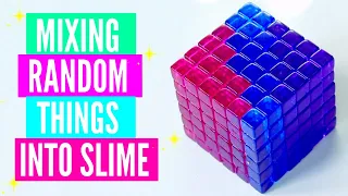 Mixing Random Things Into Slime/ ADDING TOO MUCH INGREDIENTS INTO SLIME ASMR