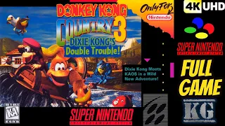 Donkey Kong Country 3: Dixie Kong's Double Trouble! [SNES] 103% Gameplay Walkthrough FULL GAME🔴