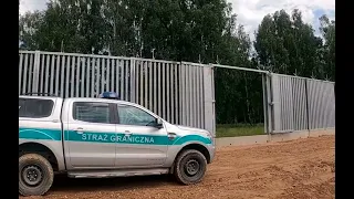 Польша завершила строительство стены на границе с Беларусью: видео ограждения.