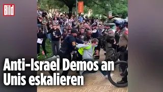 Polizei geht in den USA gegen Israel-Hasser vor