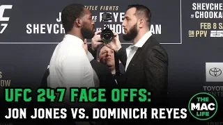 Jon Jones vs. Dominick Reyes Face Off | UFC 247 Press Conference