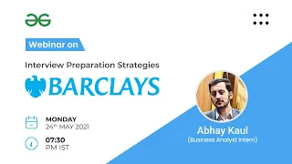 Webinar | Interview Preparation Strategies | Barclays