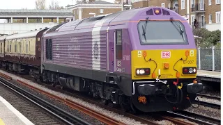 67007 & 67021 at Kensington Olympia and West Brompton