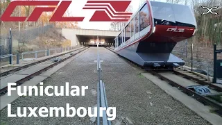 Funicular Railway Luxembourg CFL Pfaffenthal-Kirchberg Pfaffenthal Elevator Free public transport
