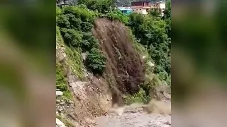 India in tears! Record flooding and landslides demolish houses in Pithoragarh