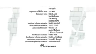 Ratatouille End Credits in French