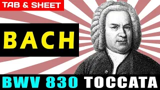TAB/Sheet: Bach's BWV 830 Toccata [PDF + Guitar Pro + MIDI]