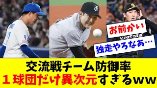 交流戦チーム防御率、１球団だけ異次元すぎるｗｗｗｗ