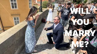 Will You Marry Me? Charles Bridge Prague, Czech Republic 🇨🇿