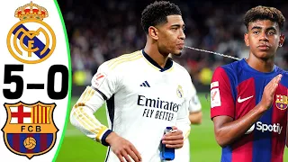 Real Madrid vs Barcelona 5-0 - All Goals and Highlights - 2024 🔥 BELLINGHAM