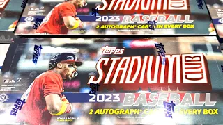 NEW RELEASE!  HUGE RARE CASE HIT!  2023 STADIUM CLUB HOBBY BOX OPENING!