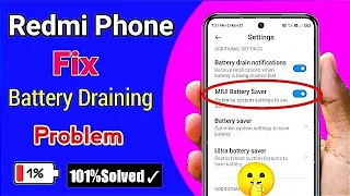 All Redmi Phone Battery🔋 Draining Problem Solved || How To Fix Battery Drain in MIUI 12 ?