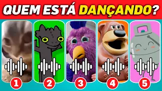 ADIVINHE QUEM TÁ DANÇANDO! Banguela, Chipi Chipi Chapa Chapa, Freddy Fazbear, Pássaro Opila