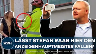 ACTION IM ALLGÄU: Anzeigenhauptmeister fällt dramatisch nach Schubser – Steckt Stefan Raab mit drin?