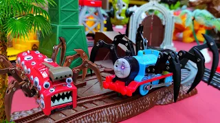 Spider Ghost Train, Choo Choo Charles, Dinosaur T Rex, Brontosaurus, Fire Truck 1