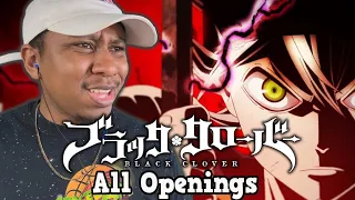 First Time reacting to Black Clover Openings 1-13 (BLIND REACTION) | Anime Openings Reaction