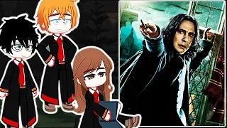 Harry Potter's characters react to Severus Snape // Gacha React // TikTok