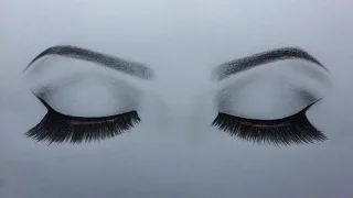 كيف أرسم العينين ( كيف أرسم عينين مغمضتين )