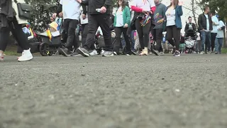 Hundreds walk through downtown Spokane for 8th Annual "Steps for Autism" 5K at Riverfront Park