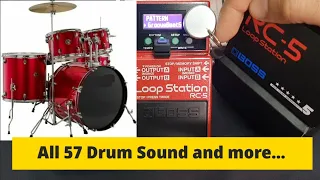 Boss RC-5  All 57 Drum Sound (like RC 500) VARIATION (A/B) 7 KIT Durm Sounds  PART 1–4   explaining