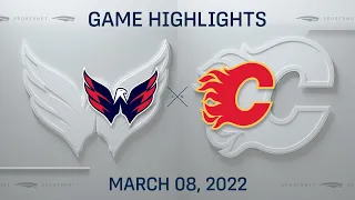 NHL Highlights | Capitals vs. Flames - Mar 9, 2022