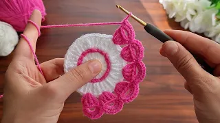 So Beautiful And So Easy 😇🥰 How To Crochet a Coaster Supla ✔ Çok Kolay Tığ İşi Supla Bardak Altlığı.