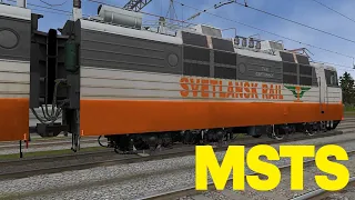 Электровоз ВЛ80С с пассажирским поездом | MSTS