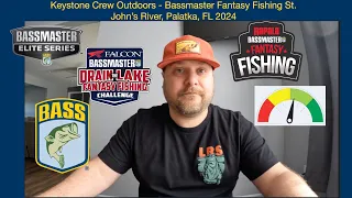 Keystone Crew’s Bassmaster Fantasy Fishing Picks- St. John’s River, Palatka, FL April 18-21, 2024