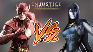 Injustice Gods Among Us - Flash Vs Raven (Hard) Walkthrough | RozZ99