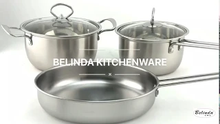 Stainless steel cookware set (Nice kitchen helper)