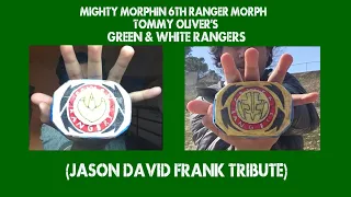 MMPR Green & White Ranger Morphs Fan Made (Jason David Frank Tribute)