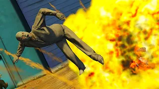 GTA V - EXPLOSIONS [Slow motion] #12