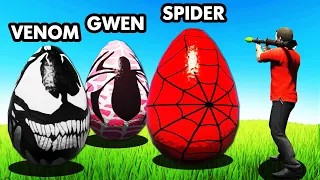 Hatching SPIDERMAN EGGS In GTA 5