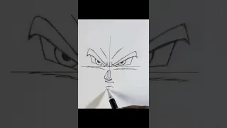 Drawing Goku ultra instinct 💥 #shorts