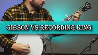 Gibson Earl Scruggs vs Recording King RK-75 Banjo Comparison