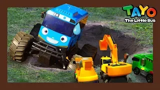 Tayo fell into a big hole! l Tayo Heavy Vehicles Squad l Tayo the little bus