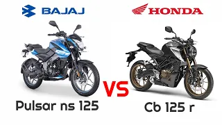 Pulsar ns 125 VS Honda cb 125 r 2021 _Detailed Comparison_Mileage_Top Speed_Price_BIKE INFORMER