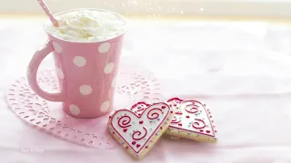 Valentine's Day Cocoa and Cookies ☕ Ambience ASMR: Crackling Fire, Nature Sounds & Romantic Music