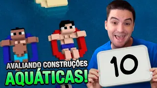 AVALIANDO CONSTRUÇÕES AQUÁTICAS DOS FÃS NO MINECRAFT [+10]