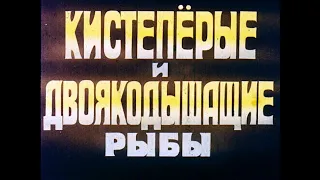 Кистепёрые и двоякодышащие рыбы. Советский диафильм 1974 г.