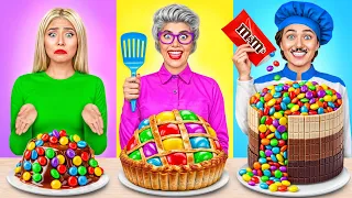 Me vs Grandma Cooking Challenge | Funny Food Challenges by Jelly DO