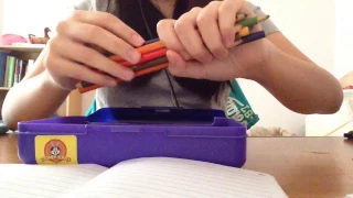 ASMR Trigger Assortment: Pencil Case Sounds (tapping, scratching, pencil crayon, writing)