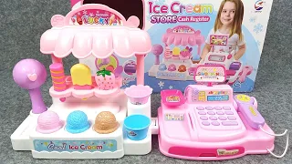 4 Minutes Satisfying with Unboxing Cute Pink Ice Cream Store Cash Register ASMR | Review Toys